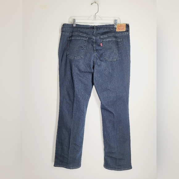Levi's 505 Straight Blue Denim Jeans, Size 18 - Picture 2 of 4